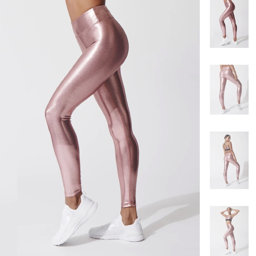 Heroine sport marvel leggings rose gold medium